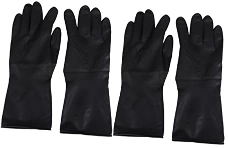 FRCOLOR 2 Paar Friseurhandschuhe wiederverwendbare Gummihandschuhe Handschuhe für Haarfärbemittel plastikhandschuhe plastic gloves Latexhandschuhe groß Haarshampoo-Handschuhe