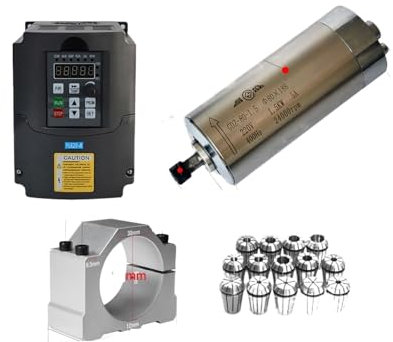 Moteur de broche CNC Kits de broches CNC Convertisseur de fréquence CNC 2,2 kw 1,5 kw VFD, pilote de fréquence Variable, onduleur 800W 1500W 2200W, moteur de broche ER11 ER20, mandrin Pour fraiseuse d