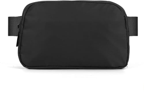 Gürteltasche Bauchtasche Hüfttasche Herren Damen Bum Größerer Kapazität Fanny Pack Hüfte Waist Bag Hip Fahrrad Brusttasche Outdoor Sport Laufen Joggen Wandern (Schwarz Mode-Hüfttasche)