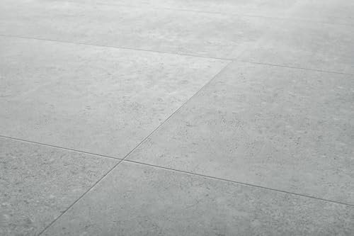 Ninaventura Klick-Vinylboden 5mm - Betonoptik Platten 914x457 mm, 2,09 m²/Paket - Ideal für modernes Wohnen!