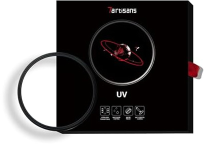 7artisans MRC - Filtro de protección UV para lentes, diseño ultrafino de alta definición, resistente a los golpes y a los rayos UV, revestimiento multicapa de doble cara (46 mm)
