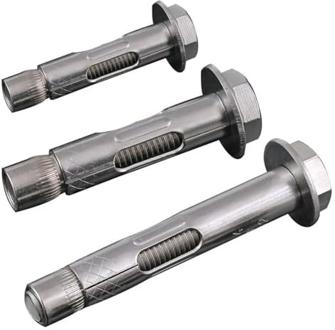 Expansion Screw Bolts, 4pcs M6 304 Expansion Screw Pull Concrete Self Tapping Anchor Stainless Steel Hexagonal Deceleration Belt Built-in Expansion Screws(M6*70)