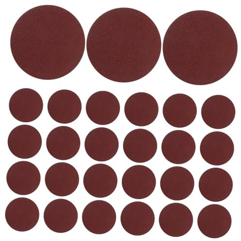 DIYEAH 50pcs Sanding Pads Aluminum Oxide Sandpaper Discs for Wood Furniture Polishing Lightweight and Compact for Die Grinders and Surface Finishing