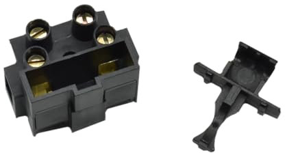 Lüsterklemme 2-polig mit Feinsicherungsfach – Schwarz – 0,5–2,5 mm² – für Elektroinstallationen & Leuchten – IP20