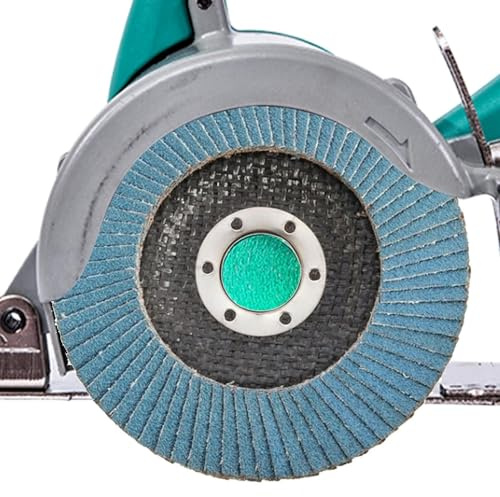 Hozaenwa Discos de láminas | Discos de lija de 115 mm 4.5 10 piezas - abrasivos de grano 40/60/80/120 Cuchillas Amoladora angular, alta densidad y industrial