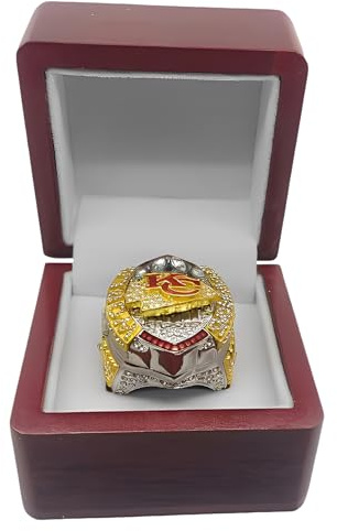 Huadafun 2024 KC Championship Ring – Rugby MVP Ring, 58. Super Bowl Souvenir Sammlerstück, Geschenk für Männer, Väter, Freunde, Chiefs Fans & Football Liebhaber,11#