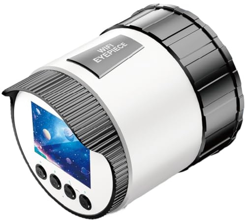 2K FHD WiFi Elektronisches Okular Kamera für Ferngläser & Teleskope – 2,0-Zoll HD-Display, 150 Min. Akkulaufzeit, bis zu 256 GB Speicher (TF-Karte), Aufnahme von Himmelskörpern und mikroskopischen De