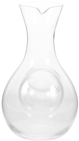 GLSTOY Japanese Crystal Sake Decanter 300ml with Ice Chamber Glass Pitcher, Thickened Glass Wine Carafe for Chilled Liquor Serving and Entertaining Guests at Home Or Gatherings