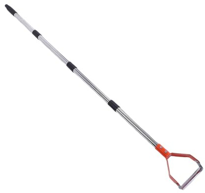 Topiky Azada con Estribo de Largo Herramienta de Deshierbe Eficiente Cuchillas Oscilantes Puntiagudas para Limpiar Parterres de Flores Personalizable para Tareas de Jardinería (Orange)