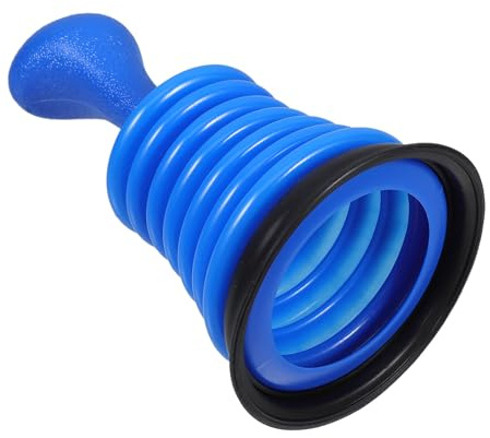 IMIKEYA Portable Blue Abs Drain Plunger for Toilet and Sink with Powerful Suction, Versatile Use for Bathrooms, Kitchens, Rvs and Trailers, Effective Small Plunger for Sink Drain