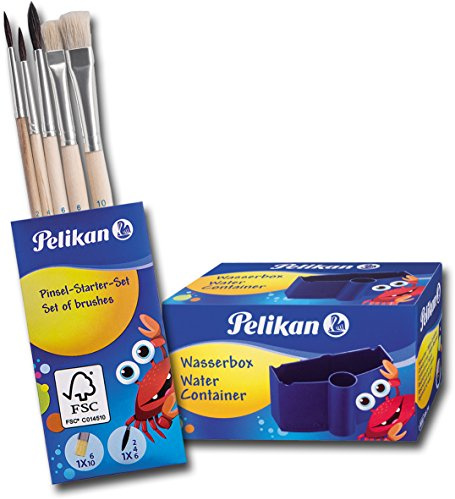 MPD Pinselset Haar- (Stärke 2,4,6) und Borstenpinsel (Stärke 6,10), Pelikan + 1 weitere Artikel