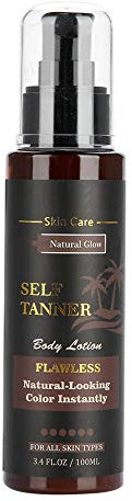 Sonew Crema Bronzante Lozione Auto-Bronzante Organica Abbronzante Senza Sviluppo Hale e Abbronzatura Dorata senza Tracce in Poche ore sul Viso Corpo