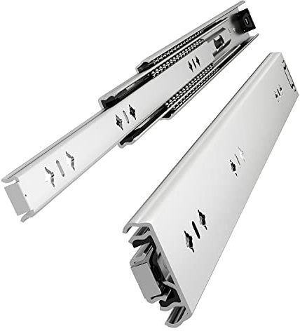 VADANIA 500mm Heavy Duty Drawer Runners #VA2053 1 Pair, Max Load 120kg, Side Mount Full Extension Ball Bearing, Industrial Drawer Slides for Good Shelf, Van, Truck, RV, Camping Pull Out Sliding Out