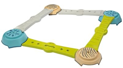 Smoby 7600840400 - Äventyrsbalanseringskurs - Äventyrsbalanseringsbana med 4 Balkar och 4 Trappstenar, Från 2 år Individuellt monterbar. Halkfria stegstenar. Tillverkad i Frace. Bort 2 år.