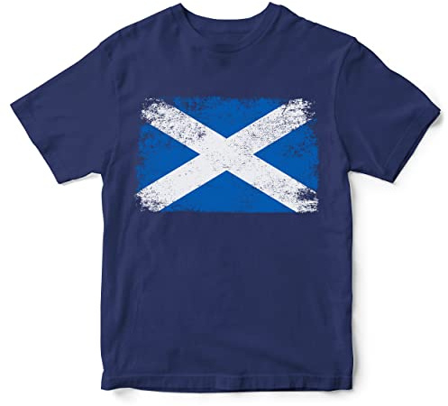 Scotland Kids T Shirt Scottish Rugby Football Fan Flag Print Boys Girls