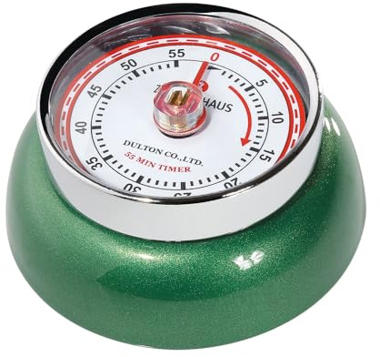 Zassenhaus Küchentimer SPEED, mechanischer Kurzzeitwecker, Ø 7 cm, grün
