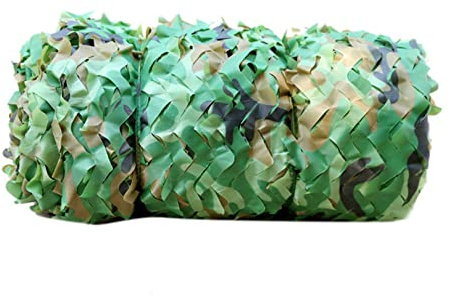 zcru004 Camuflaje Malla de Toldo Militar Red de Camuflaje Woodland para Tema el Sol Sombra Caza Exterior Decoración De La Fiesta del (3x4m)