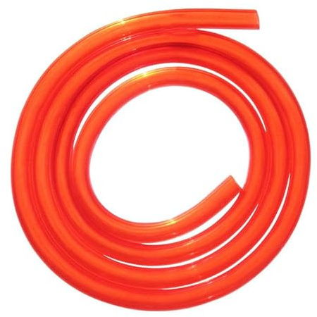cyclingcolors Benzinschlauch, rot, transparent, hohe Qualität, Kohlenwasserstoff, Öl, Kraftstoffschlauch, Motorrad, Roller, Quad, Ø 6 mm x 2 m