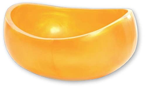 Steelite Resin Display Serving Bowl, Kenny Mack Scoop Round Server for Food Buffet Presentation Fruit Salad Pasta Sides, Commercial Foodservice Restaurant Hotel Use, 13.5 by 6, 2 Gallon, Orange