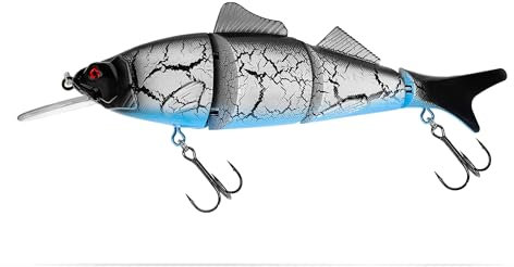 Senshu SWMBT Wobbler - 23cm, 82g, Schwimmend, Realistische Farben, für Hecht, Zander und Waller (Dirty Bone)