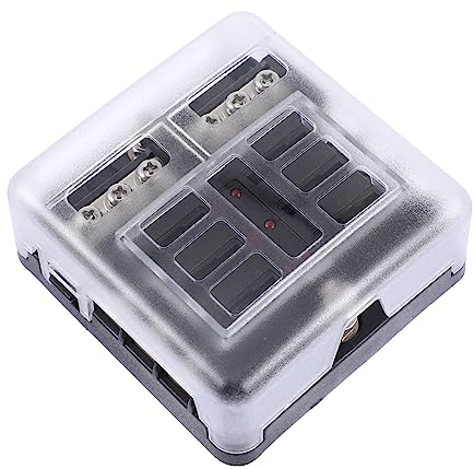 1 Satz 6 Sicherungskasten, automatischer Sicherungsblock, Sicherungshalter, Sicherungstafel, Sicherungshalter for Wohnmobile, 6-Wege-Sicherungshalter, Auto mit Lichtern, 100 A-Sicherungskasten, 6-Wege