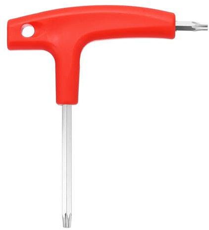 HARFINGTON Golf Spike Wrench Tool T20 T25 Golf Torque Wrench Stainless Steel Golf Head Adjustment Tool Golf Driver Torque Tool with Plastic Handle for Golf Club Driver Shaft Adapter, Red