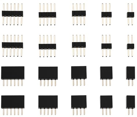 ECSiNG 50 Paar RM 1,27 Mm Miniatur-Steckverbinder. Stecker- Und Buchsensatz Enthält Jeweils 10 Paare mit 2 3 4 5 Und 6 Pins. Stecker Und Buchsen für Reparaturen Und Heimwerkerarbeiten.