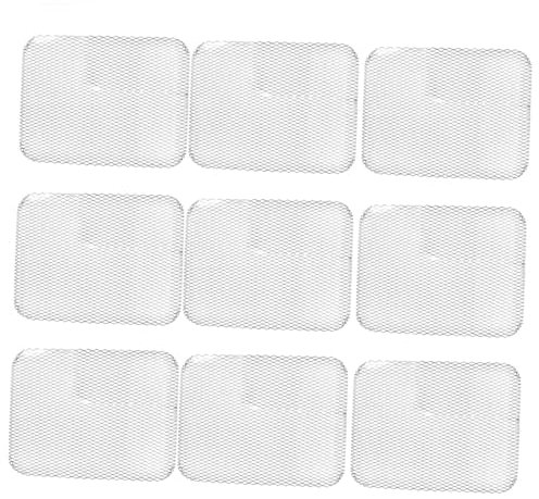 ibasenice 10pezzi Coperture Per Griglia Usa e Getta in Alluminio Tappetini Antiaderenti Per Barbecue Portatile Rivestimenti Per Griglia Da Esterno Schermi Per Multiuso