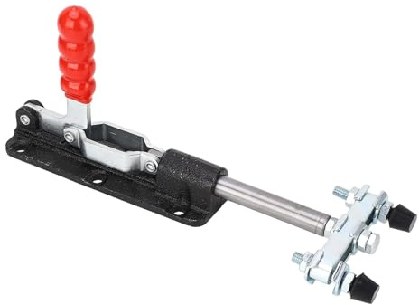 Marhynchus Pince à Bascule à Double Tête, Pince Verticale à Dégagement Rapide, Course de 80 Mm, Force de Serrage de 350 Kg, de Serrage Robuste en Acier au Carbone pour Fraiseuses à Souder le Travail