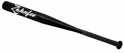Baseballschläger Zahnfee in Schwarz aus Aluminium I Länge 65 cm Alu | 26 Zoll Schläger mit einem Gewicht von 520 Gramm und einem Rutschfestem Griff I Lustiges Geschenk für Männer und Frauen