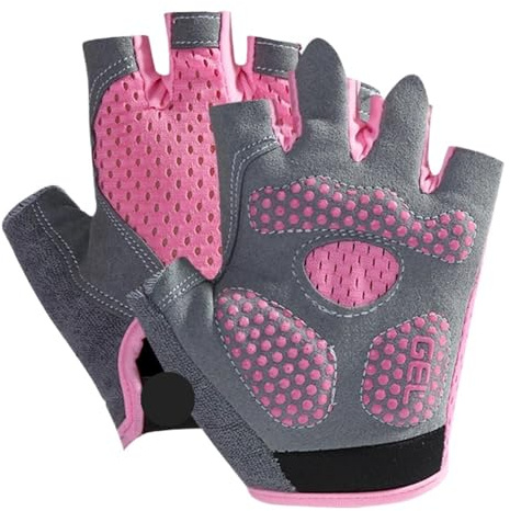 YUSUZH 2 par halvfinger golfhandskar för barn vänster hand höger hand utomhussport andas för barn för vänster och höger hand (bläck, M)