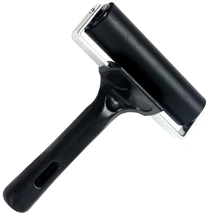 COHEALI Rullo per Inchiostro Nero in Plastico 15 Cm per Stampa Facile da Pulire Struttura Semplice e Resistente per Pittura e Incisione Artigianale