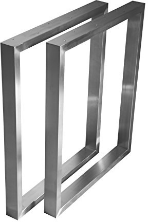 CHYRKA Tischgestell Edelstahl 201-40x20 Kufengestell Tischkufe Tischuntergestell MT (720x800 mm - 1 Paar)