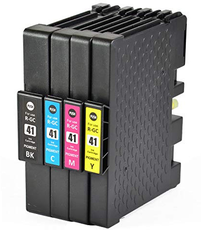 Bergsan 4 Druckerpatronen kompatibel für Ricoh Aficio GC-41 GC 41 XL für Ricoh Aficio SG2100N SG3100SNW SGK3100DN SG3110DN SG3110DNW SG3110SFNW SG3120BSFNW SG3120BSF SG7100DN