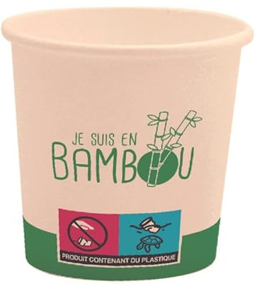 B FOODING 3434030024663 Trinkbecher, Bambus, 180 ml, Braun, Einheitsgröße