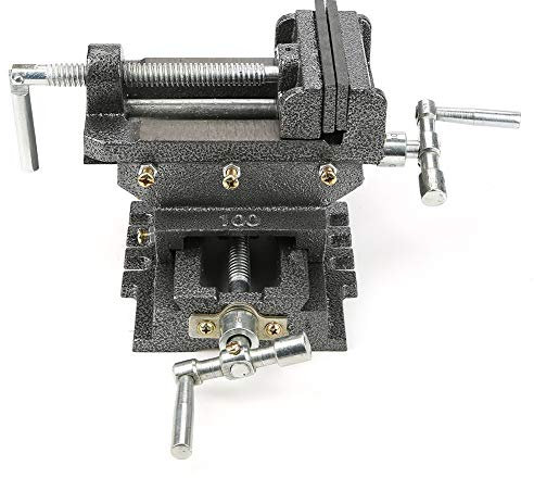 4 Cross Slide Vise Drill Press Metal Milling 2 Way Heavy Duty Clamp Machine