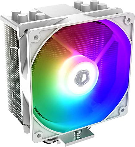 ID-COOLING SE-214-XT ARGB Refroidisseur de processeur 4 tuyaux de chaleur ARGB synchronisation de la lumière avec carte mère (connecteur 5 V 3 broches) ventilateur de processeur pour Intel/AMD