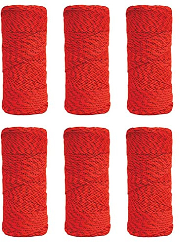 Kraft Tool Co. BC353 170# x 500 ft. Bonded Braided Nylon Masons Line, 6-Pack
