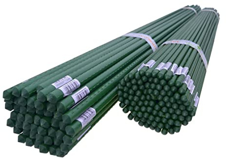Dixiestore - Tuteurs pour Plantes de Jardin, Tomates, Concombres, Fleurs - Tiges de Support Plantes Grimpantes - Piquets en métal - Longueur : 150cm Ø 11mm 50 Pcs.