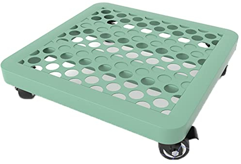QIAOH Pflanzenroller Metall Rollbrett FüR Pflanzen 450x450x90cm, Pflanzenuntersetzer Rund Mit Rollen, Rolluntersetzer Blumentopf Mit 360 ° RäDern Heim- Und Gartenwerkzeuge