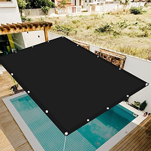 Sun Sonnensegel Wasserdicht 3 x 7 m UV-beständig Sonnensegel Schattentuch Leicht Und Haltbarkeit für Balkon Terrasse Garten Outdoor, Schwarz
