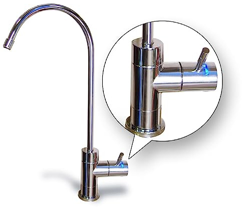 Grifo LED para equipo de osmosis inversa Bbagua: Innovador grifo con iluminación LED integrada, diseñado para sistemas de osmosis inversa. Disfruta de agua purificada con estilo. Bbagua