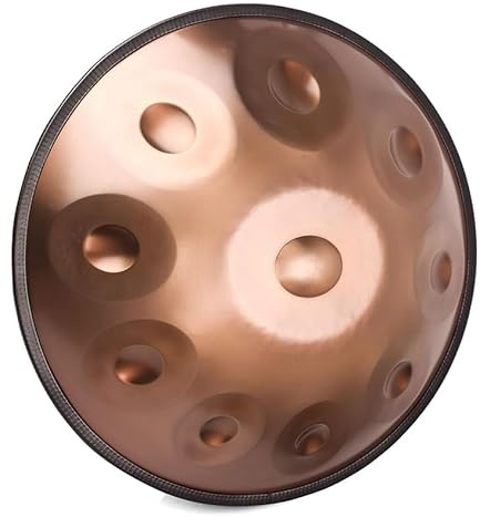 Handpan Instrument, 10 Noten, 22 Zoll, Professionelles Handpan in Moll D, Handpan-Stahltrommel-Schlaginstrument for Professionelle Leistung.