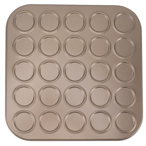 Mini Cupcake Pans, Muffin Pan Baking Pan Muffin Top Pan Stainless Steel Muffin Pan Mini Muffin Tin Baking Dish(25 Holes)