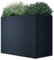 Metzler Hochbeet für den Garten oder Balkon – Stahl in Anthrazit | Witterungsbeständiges Metall-Gartenbeet, Pflanzenbeet, Blumenhochbeet | 100 x 50 x 77 cm