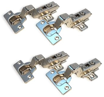 IHC 4 Stück 35mm Innenanschlag Topfband mit hydraulisch Dämpfer Scharnier Topfscharniere Topfbänder