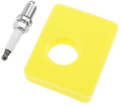 ECSiNG Kit d'entretien de Filtre à Air 799579 Compatible avec Briggs & Stratton Les Moteurs Série 300e 450e 500e 550e 550ex avec Filtre à Air Spark K6RTC Plug