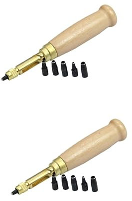 Gogogmee 12stücke Teiliges Lederstanzer Set Legiertem Automatische Lochstanzer Für Lederhandwerk Taschen Und Canvas