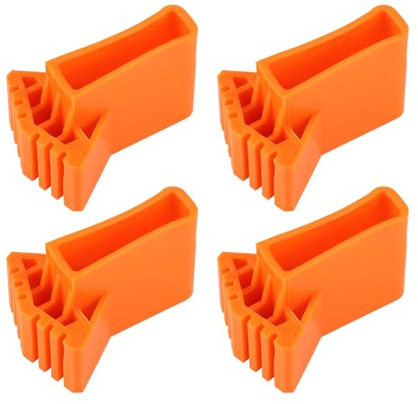 4 Stücke rutschfeste Leiterfüße | Rutschfeste Leiterfußabdeckung, Schutzkappen für Leiterfüße Für Heimarbeiter Klappleiter(Orange)