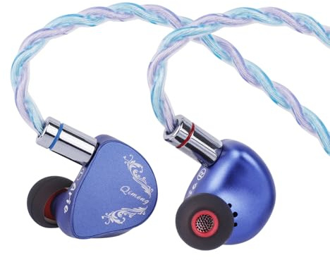 Linsoul CVJ ARIA In Ear Monitor, driver dinamico rivestito in nano-cristallo IEM da 10 mm, cuffie cablate con ugelli di sintonizzazione sostituibili, cavo staccabile per musicisti audiofili